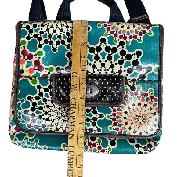 Fossil Keyper Leather Coated Crossbody Bag Floral Key-Per - Picture 7 of 8